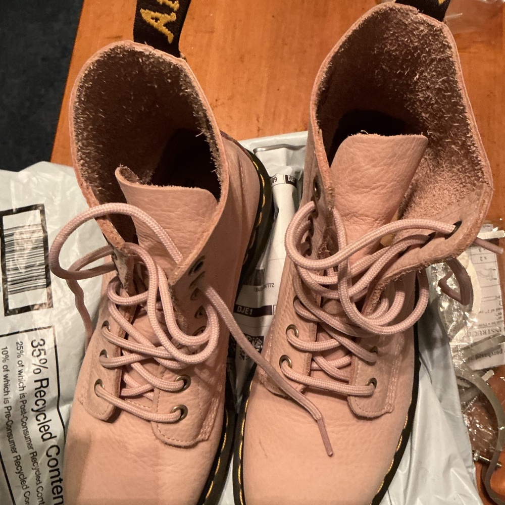 Dr Martens 1460 nubek leather pink boots - Picture 15 of 15